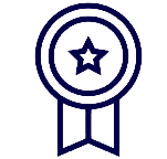 Impeccable quality award icon