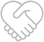 Competitive pricing handshake icon