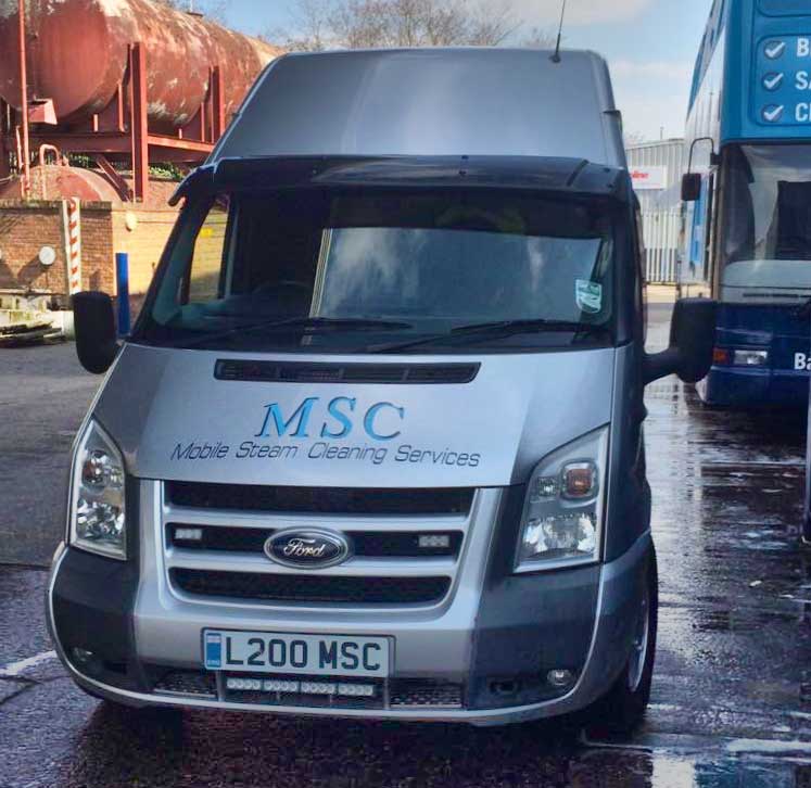 MSC Steam Cleaning van